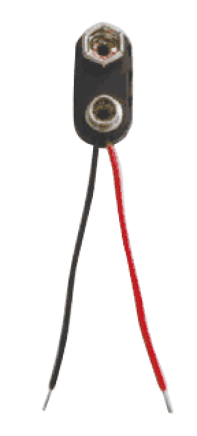 Držák 9V baterie s drátěnými vývody